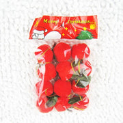 12pcs/bag Christmas decoration gifts Red apple pendant Christmas tree decorations Gift wrapping ornaments Christmas supplies