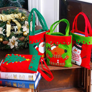 Christmas Decoration Supplies For Home Santa Claus Socks Style Christmas Candy Bag Christmas Drop Ornaments