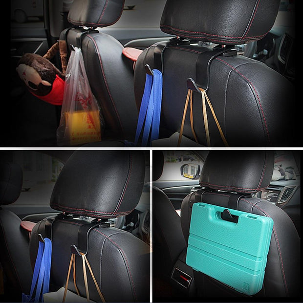 2020 1/2/4Pcs Universal Car Seat Back Hook Car Accessories Interior Portable Hanger Holder Storage for Car Bag Purse Cloth