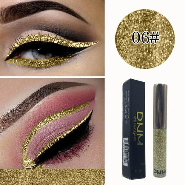 1pc Shiny pearlescent Waterproof Eyeshadow Glitter Liquid Eyeliner Makeup Metallic Eye Liner Long Lasting Cosmetic Tools TSLM2