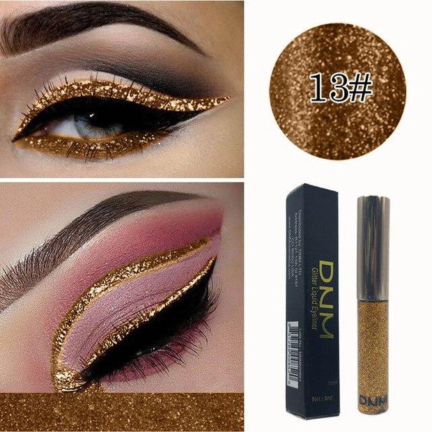 1pc Shiny pearlescent Waterproof Eyeshadow Glitter Liquid Eyeliner Makeup Metallic Eye Liner Long Lasting Cosmetic Tools TSLM2