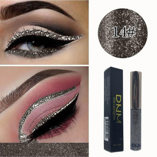 1pc Shiny pearlescent Waterproof Eyeshadow Glitter Liquid Eyeliner Makeup Metallic Eye Liner Long Lasting Cosmetic Tools TSLM2