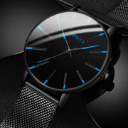 2020 Minimalist Men's Fashion Ultra Thin Watches Simple Men Business Stainless Steel Mesh Belt Quartz Watch Relogio Masculino