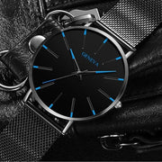 2020 Minimalist Men's Fashion Ultra Thin Watches Simple Men Business Stainless Steel Mesh Belt Quartz Watch Relogio Masculino