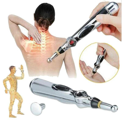 2019 New Electronic Acupuncture Pen Electric Meridians Laser Therapy Heal Massage Pen Meridian Energy Pen Relief Pain Tools