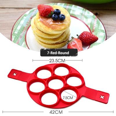 1Pcs Silicone Non Stick Fantastic Egg Pancake Maker Ring Kitchen Baking Omelet Moulds Flip cooker Egg Ring Mold