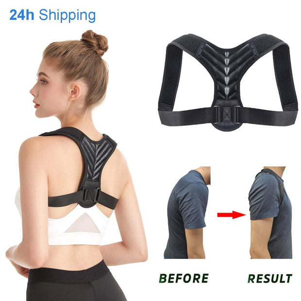 2020 New Clavicle Spine Physical Adjustable Back Posture Corrector Belt Men Women Home Office Upper Shoulder Posture Correction