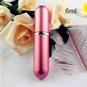 1PC 5ml 6ml Perfume Spray Bottle Portable Refillable Glass Bottle Empty Cosmetic Containers Travel Aluminum Perfume Atomizer