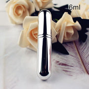 1PC 5ml 6ml Perfume Spray Bottle Portable Refillable Glass Bottle Empty Cosmetic Containers Travel Aluminum Perfume Atomizer