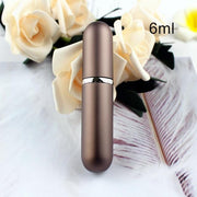 1PC 5ml 6ml Perfume Spray Bottle Portable Refillable Glass Bottle Empty Cosmetic Containers Travel Aluminum Perfume Atomizer