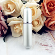 1PC 5ml 6ml Perfume Spray Bottle Portable Refillable Glass Bottle Empty Cosmetic Containers Travel Aluminum Perfume Atomizer