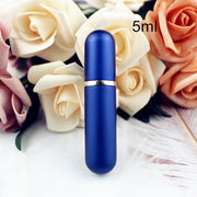 1PC 5ml 6ml Perfume Spray Bottle Portable Refillable Glass Bottle Empty Cosmetic Containers Travel Aluminum Perfume Atomizer