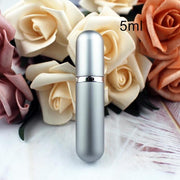 1PC 5ml 6ml Perfume Spray Bottle Portable Refillable Glass Bottle Empty Cosmetic Containers Travel Aluminum Perfume Atomizer