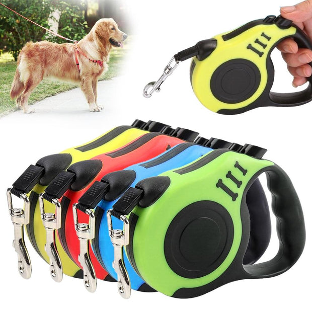 3/5M Durable  Leash Automatic Retractable Nylon  Cat Lead Extending Puppy Walking Running Lead Roulette For Dogs