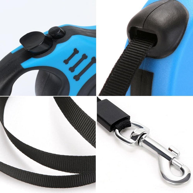 3/5M Durable  Leash Automatic Retractable Nylon  Cat Lead Extending Puppy Walking Running Lead Roulette For Dogs