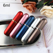 1PC 5ml 6ml Perfume Spray Bottle Portable Refillable Glass Bottle Empty Cosmetic Containers Travel Aluminum Perfume Atomizer